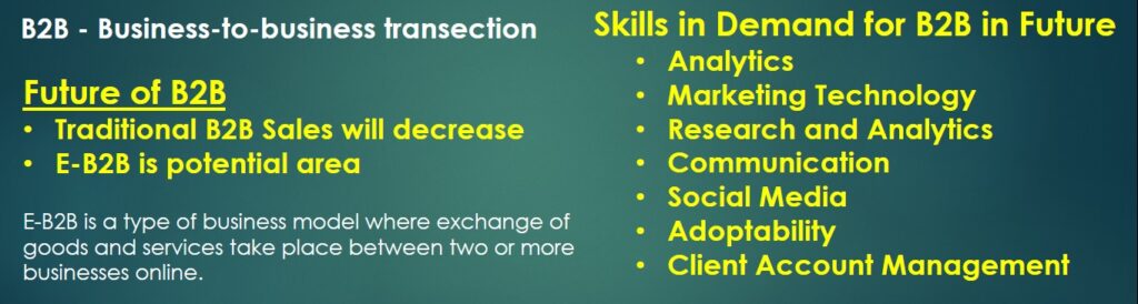 Skills for B2B in Future